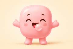 ガムくん・わらう